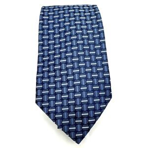 Gianfranco Ruffini Italy 100% Italian Silk Men's Necktie Made in Italy Blue